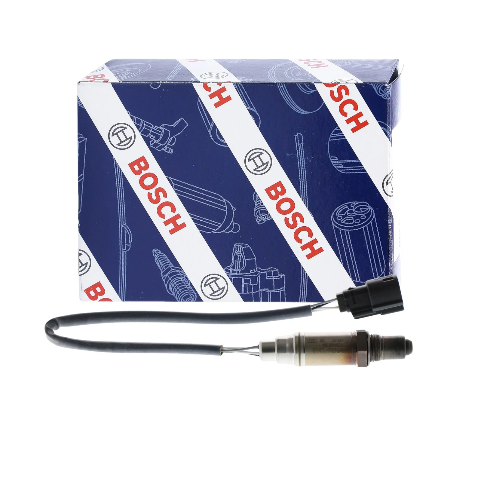 Downstream Oxygen Sensor Bosch 15383 compatible with Ford Lincoln Mazda Mercury