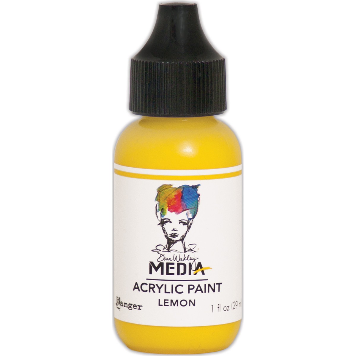 Ranger MDQ-54023 Dina Wakley Media Heavy Body Acrylic Paint 1oz-Lemon