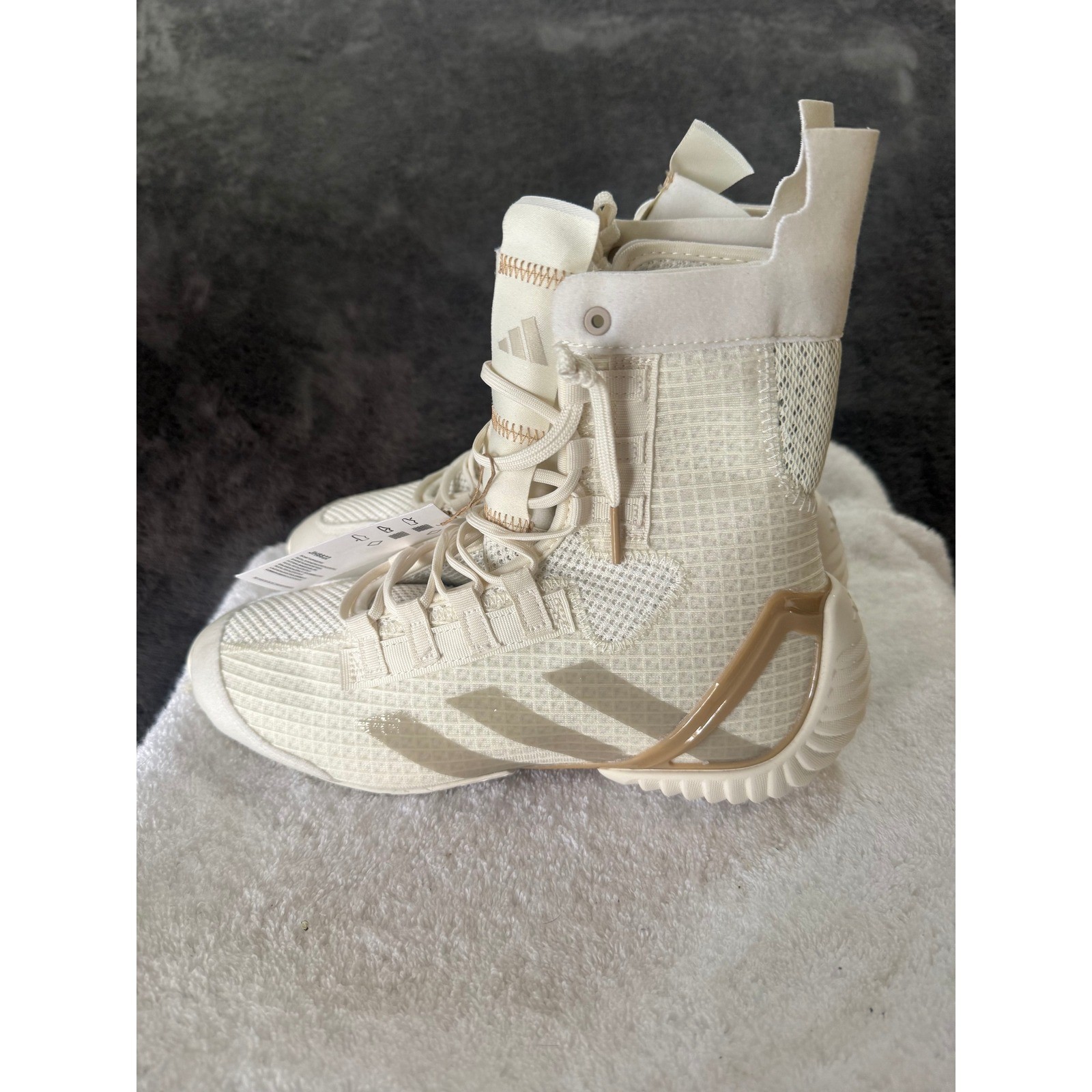 Adidas Speedex 23 Boxing Shoes Off White Gold JH6822 Mens 5 Womens 6 NEW