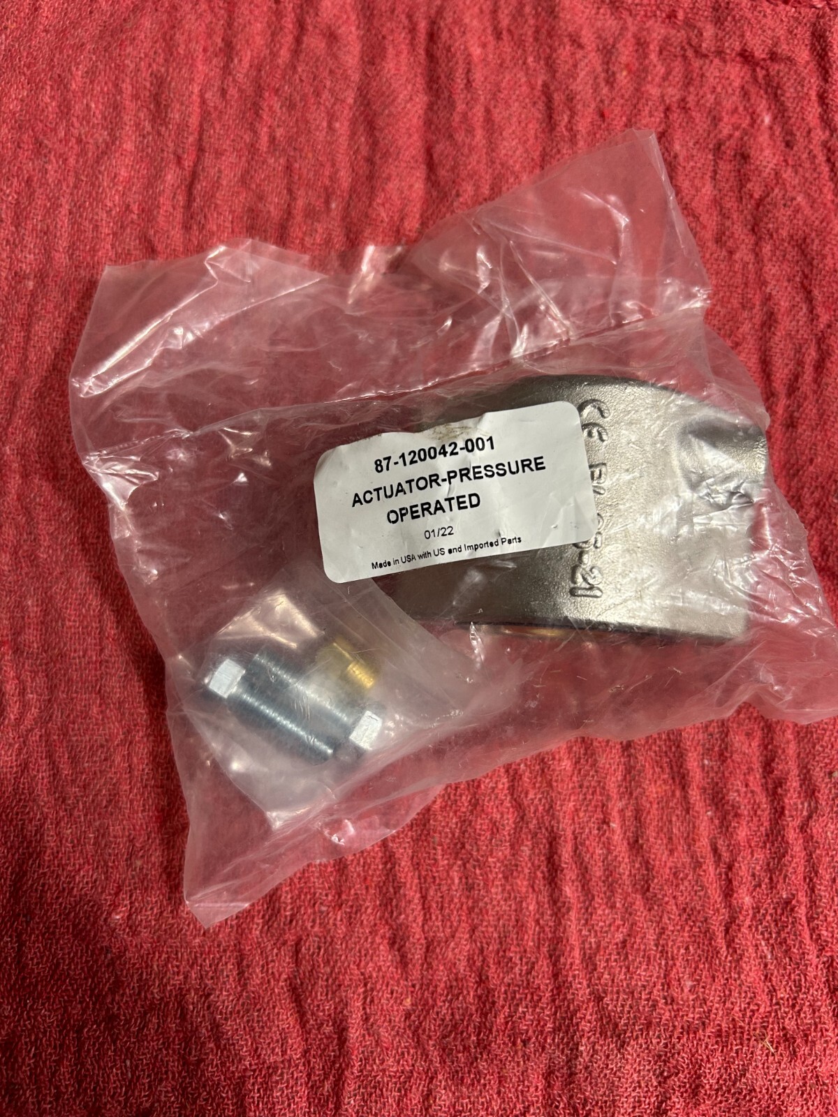 KIDDE/RG/BADGER SYSTEM VALVE ACTUATOR (NEW) PART #87-120042-001