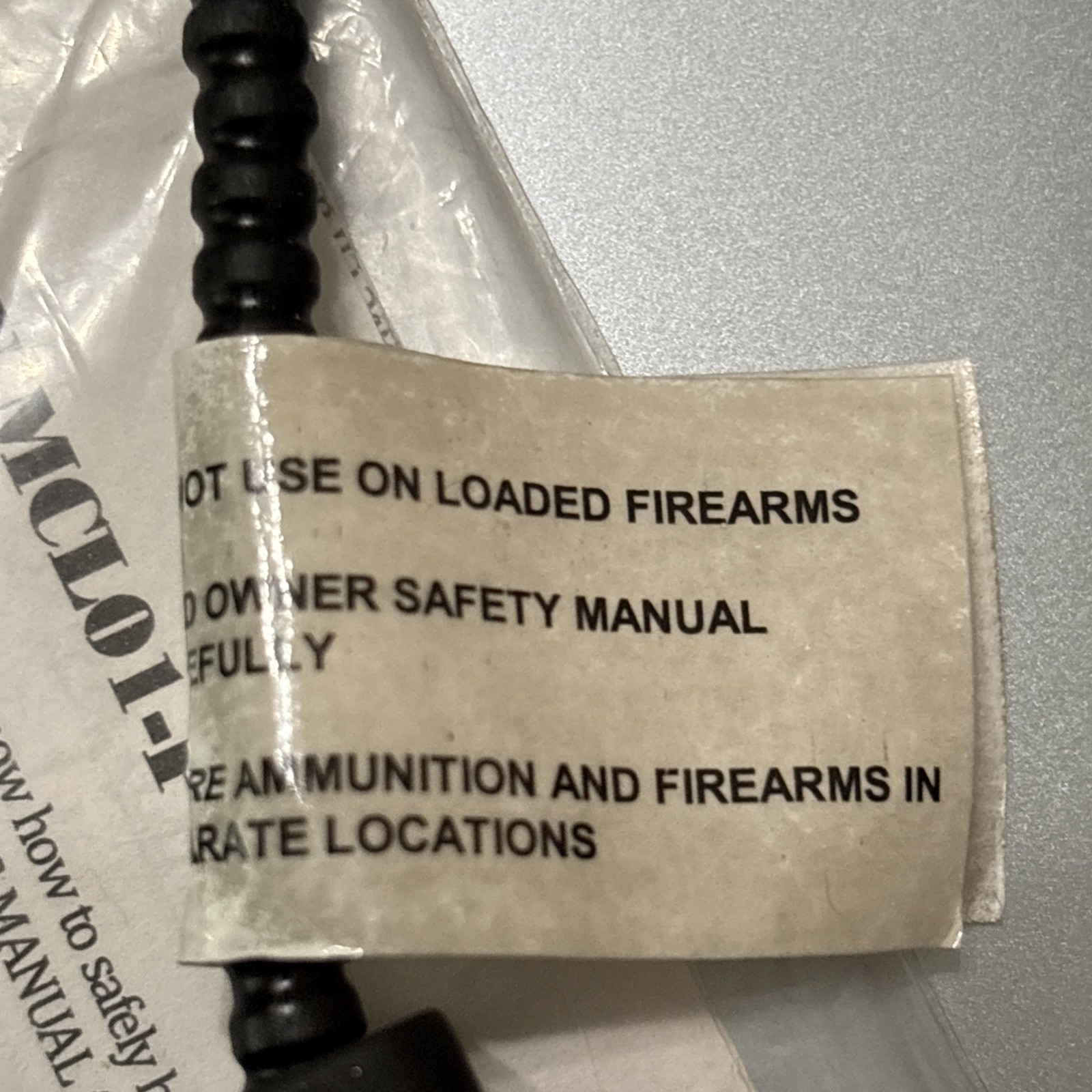 Mascon MCLO1-P Gun Lock Universal Cablelock Black Safety NEW
