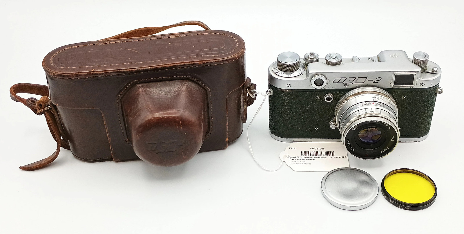 Used FED-2 (Green) w/ Industar 26m 50mm f2.8 Russian Film Camera
