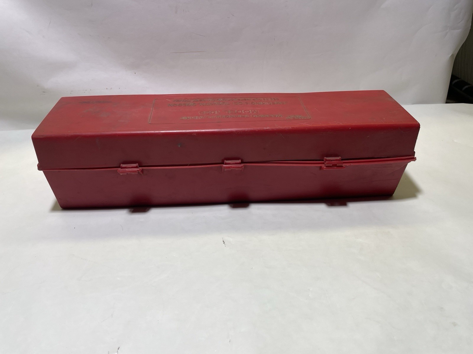 James King & CO. Warning Triangle Kit Model 1005 Made In U.S.A.