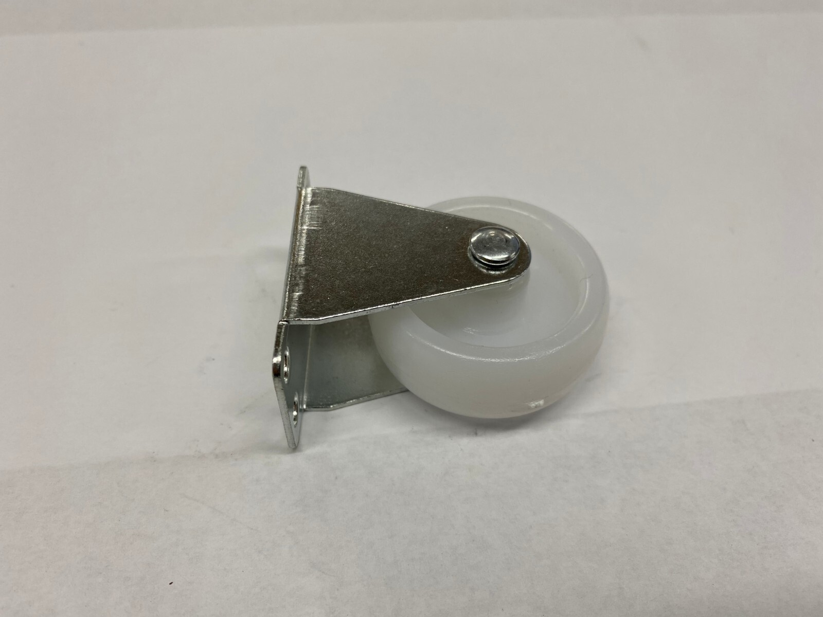 Qty 1 Unbranded 1-1/2" x 5/8" Plastic Caster Wheel Plated 1-3/4" x 15/16"