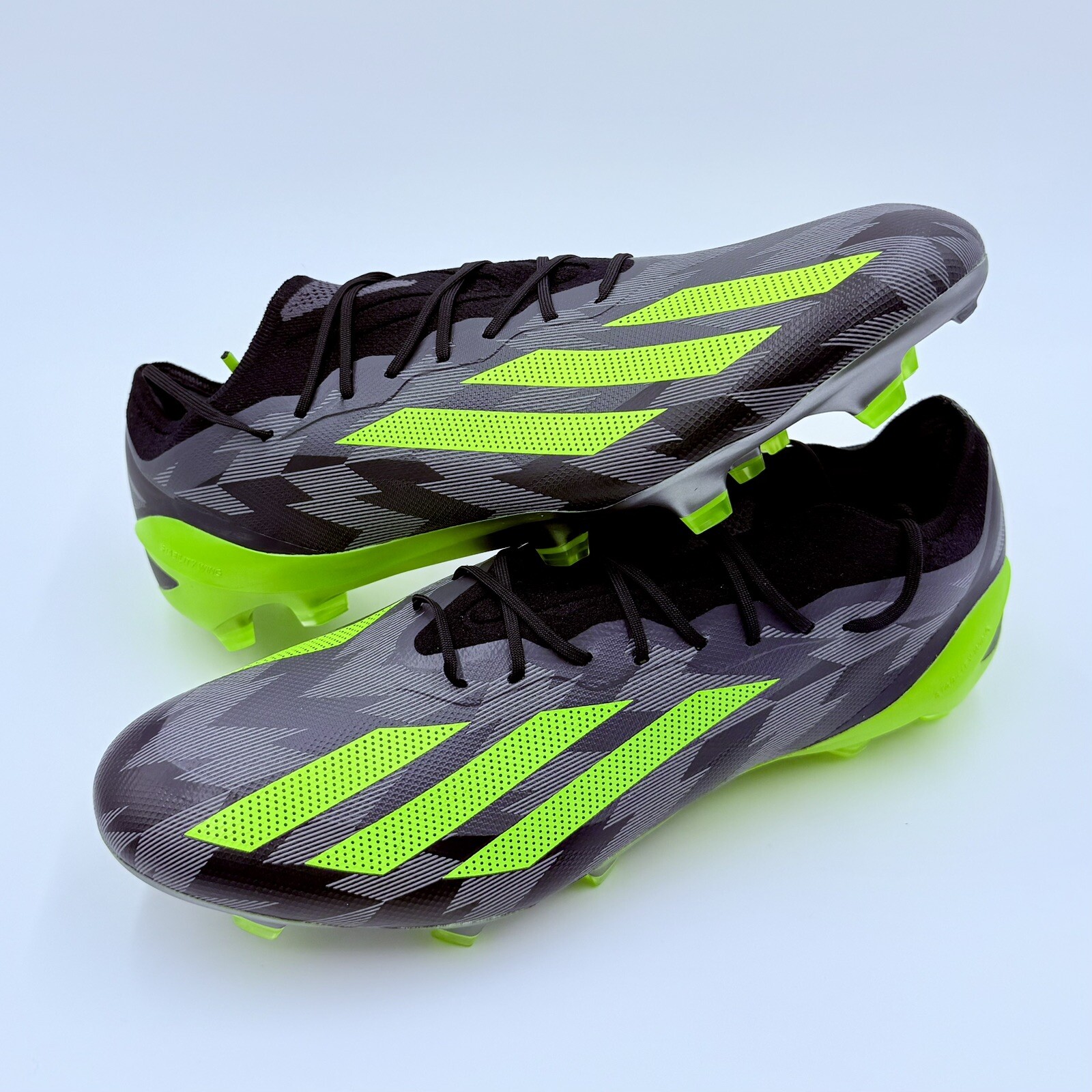 Adidas X CRAZYFAST Inj.1 FG Soccer Cleats Black/Yellow - Size 13 - New