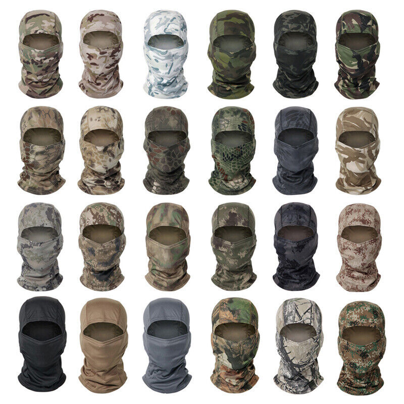 Balaclava Ski Tactical Full Face Mask UV Protection Sun Hood Cover for Men Women