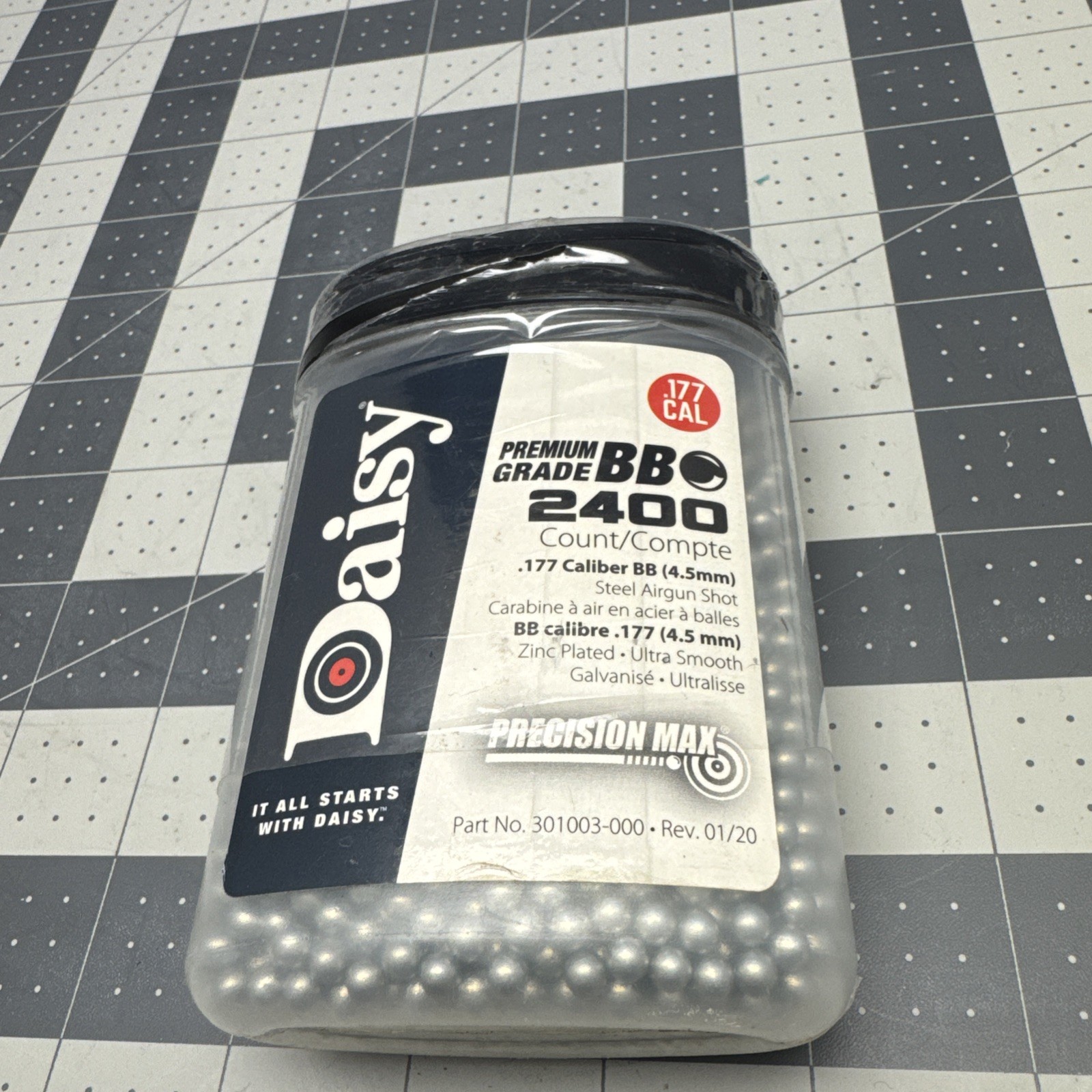 Daisy 980024-446 Premium Grade Precision Max .177 Caliber BB (4.5mm) 2,400 Count