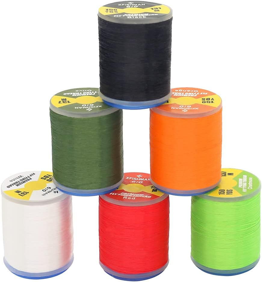 Fly Tying Thread Kit - 6/0 & 3/0 Fly Fishing Materials and Accessories