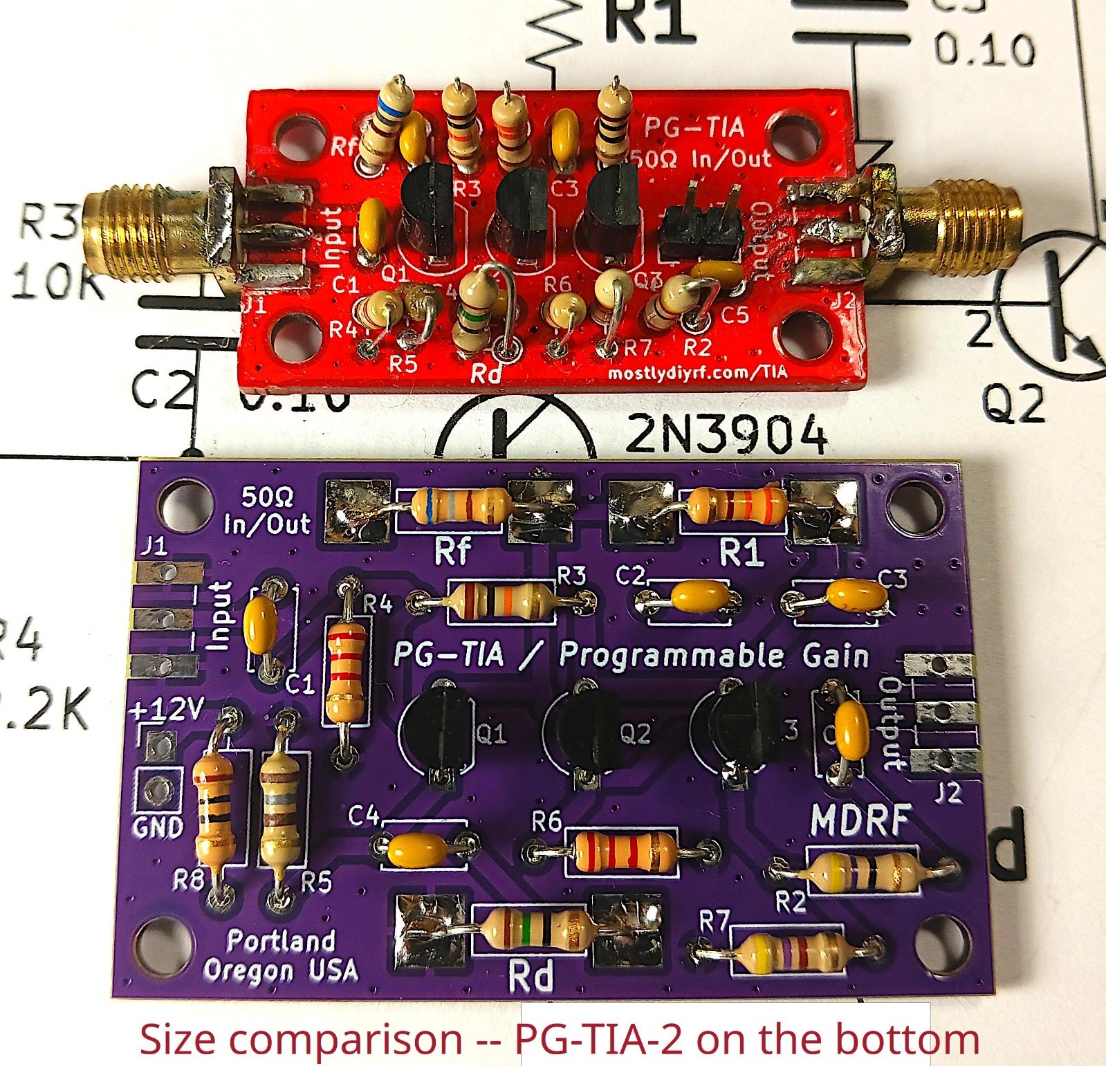 PG-TIA-2 IF Amplifier / HF Broadband Termination Insensitive / Settable Gain