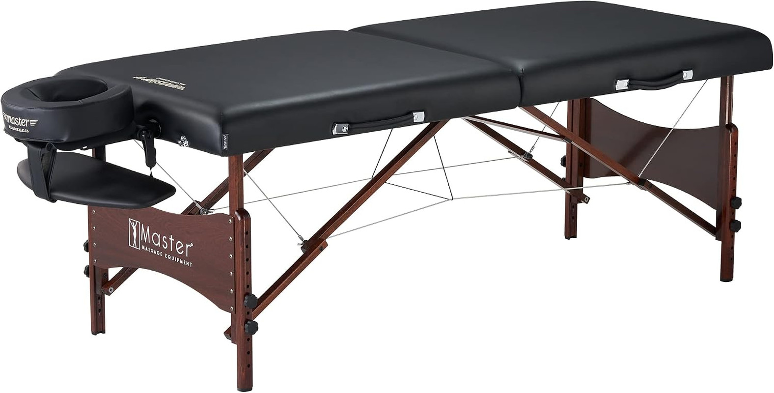 Portable Massage Table with 2.5" Cushion & Accessories - Black 30
