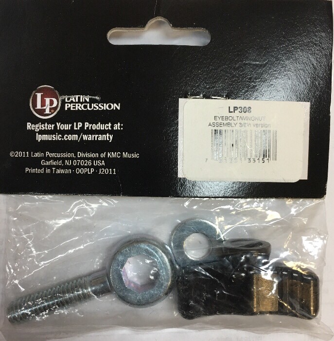 LP LP308 Eyebolt Assembly For Mountable Cowbells.3/8" Version
