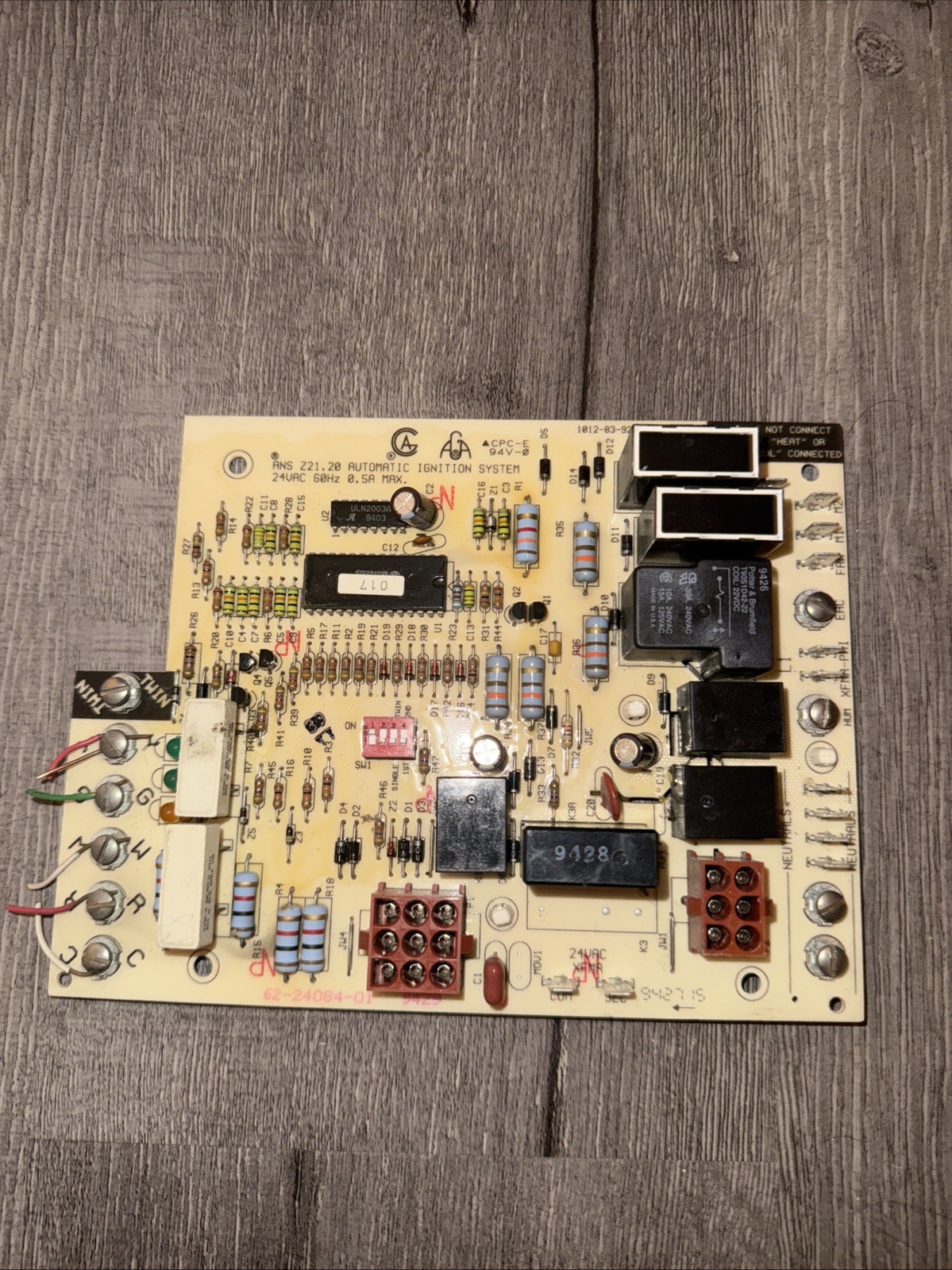 Rheem Ruud Weather King 62-24084-01 Furnace Fan Control Circuit Board 1012-920