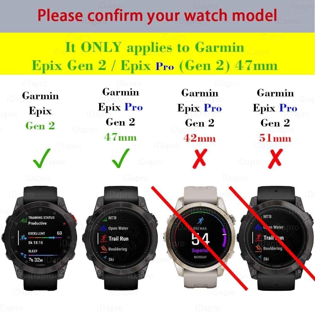 4 Pack 47mm Screen Protector for Garmin Epix Gen 2 Pro Gen2 Smartwatch iDaPro