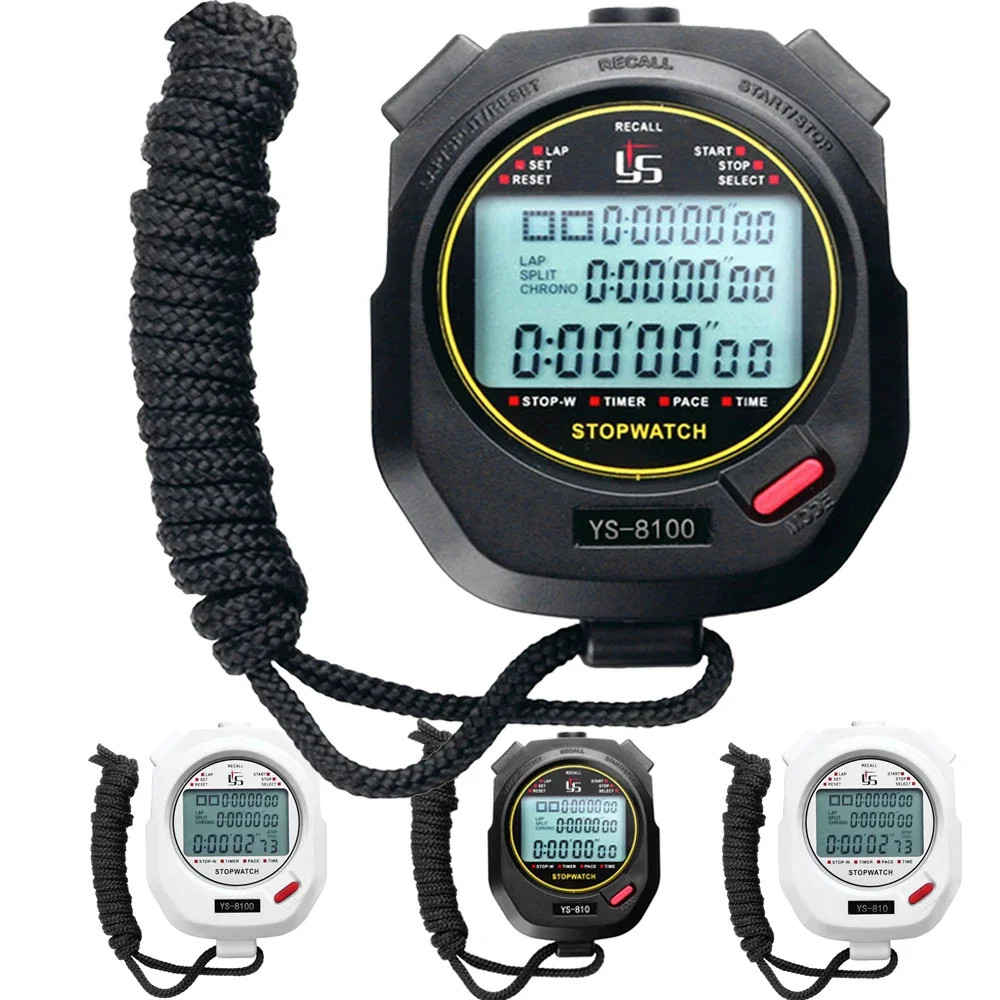 Professional Handheld Digital Stopwatch Timer Outdoor Sports Training Timer Chro