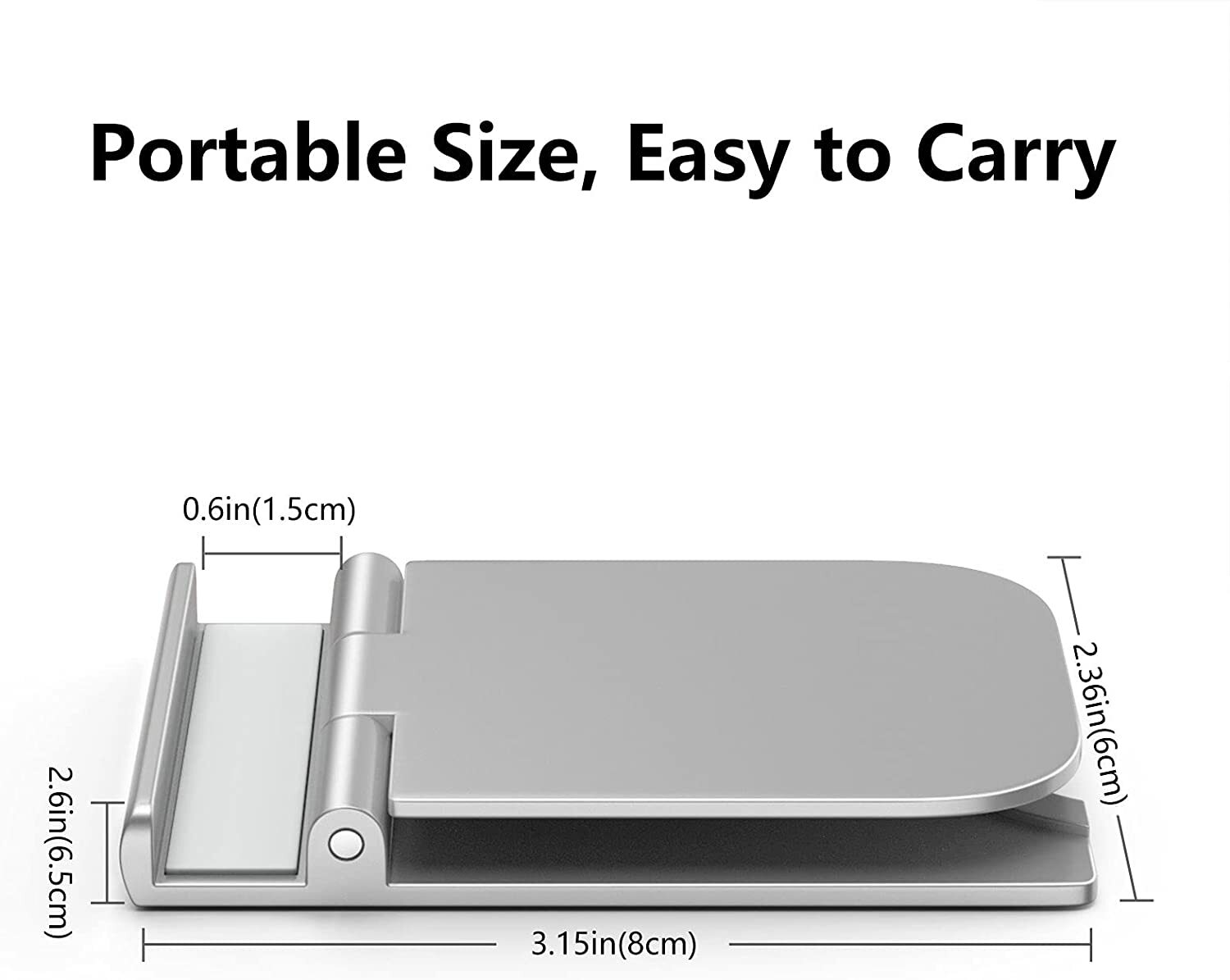 Adjustable Phone Holder Stand Foldable Thin Cradle Desk Mount For iPhone Samsung