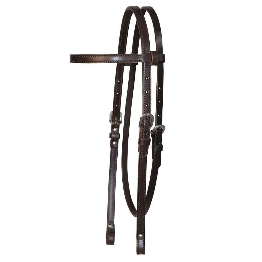 0125-00 Circle Y 5/8 Inch Plain Browband Headstall NEW