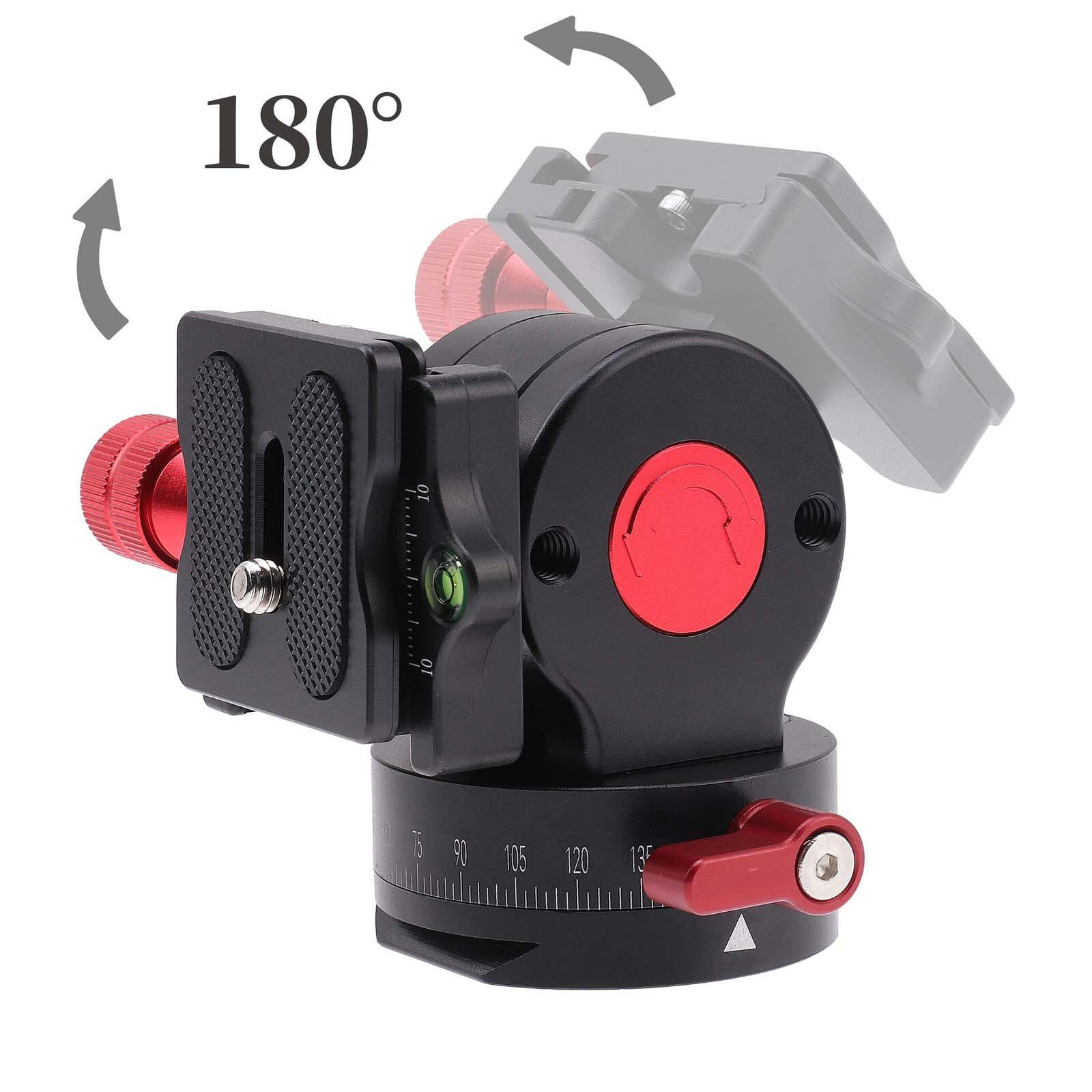 Lightweight 360° Fluid Video Head with Quick Relase Plate for Arca Swiss Tripod