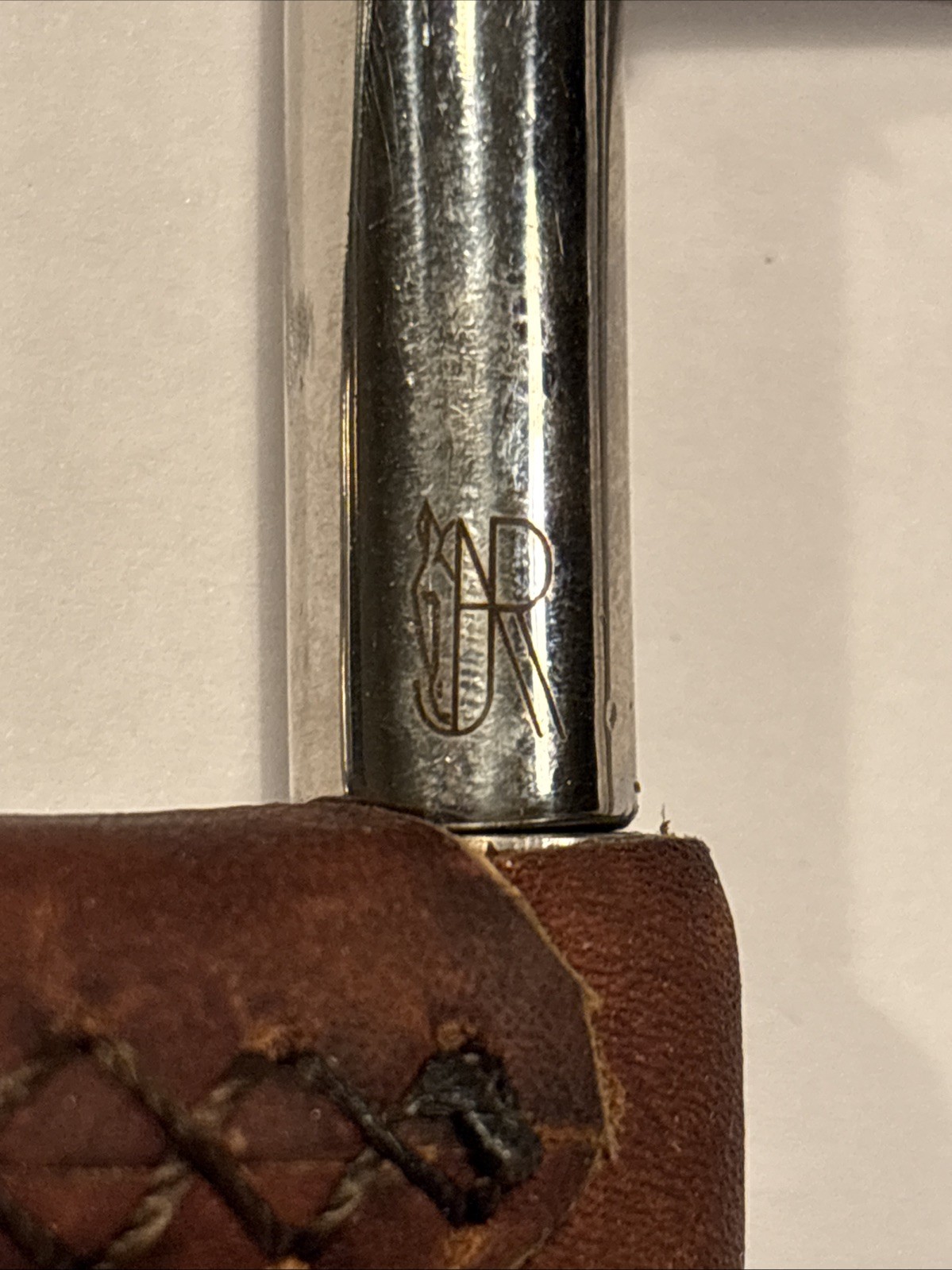 AJR Leather Weaver Covered D-Ring Bit. READ