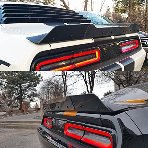 Rear Wickerbill Spoiler for Dodge Challenger 2008-2014 SRT RT Hellcat Scat