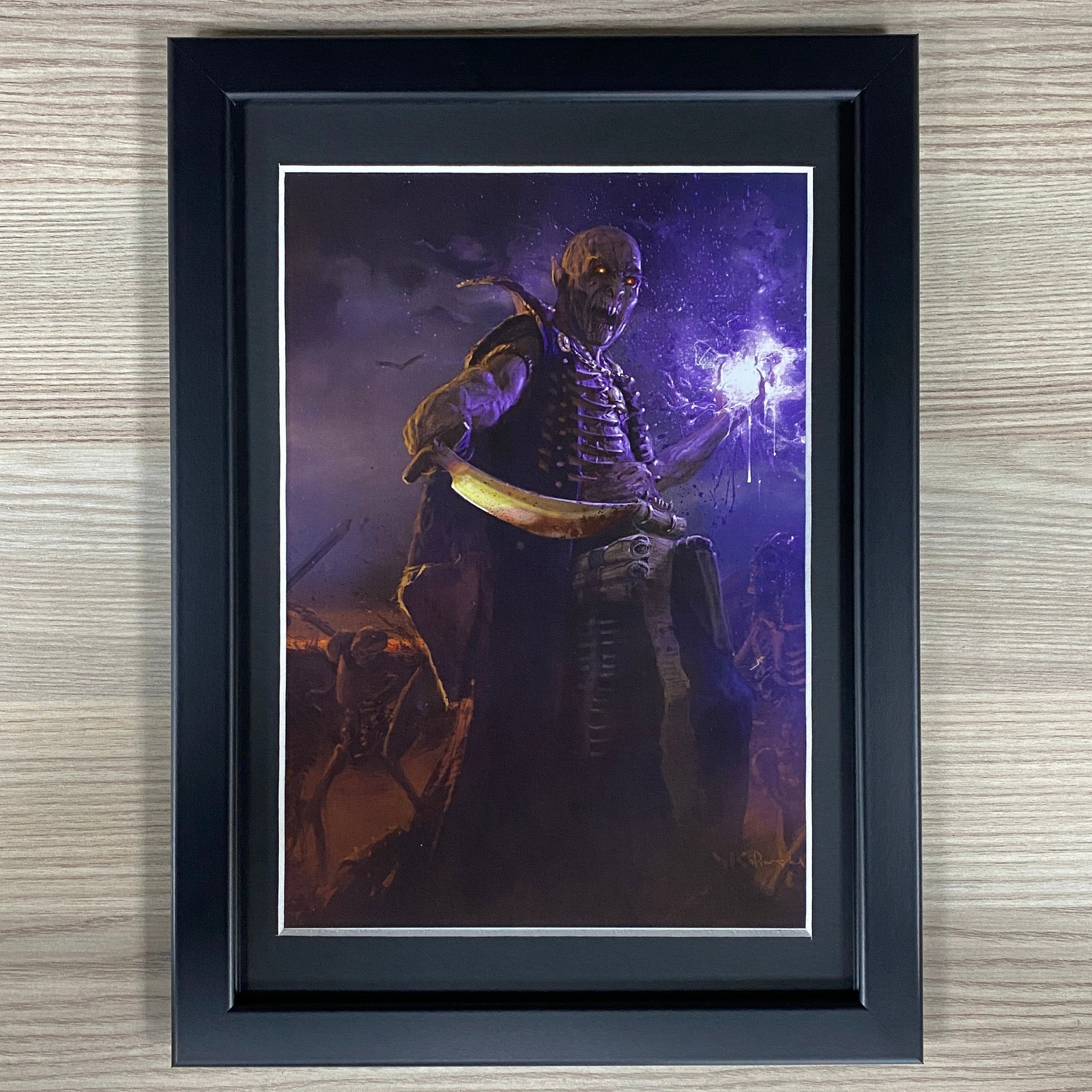 UNDEAD LORD FRAMED ART VAMPIRE COUNTS UNDEAD STRIGOI WARHAMMER AGE OF SIGMAR AOS