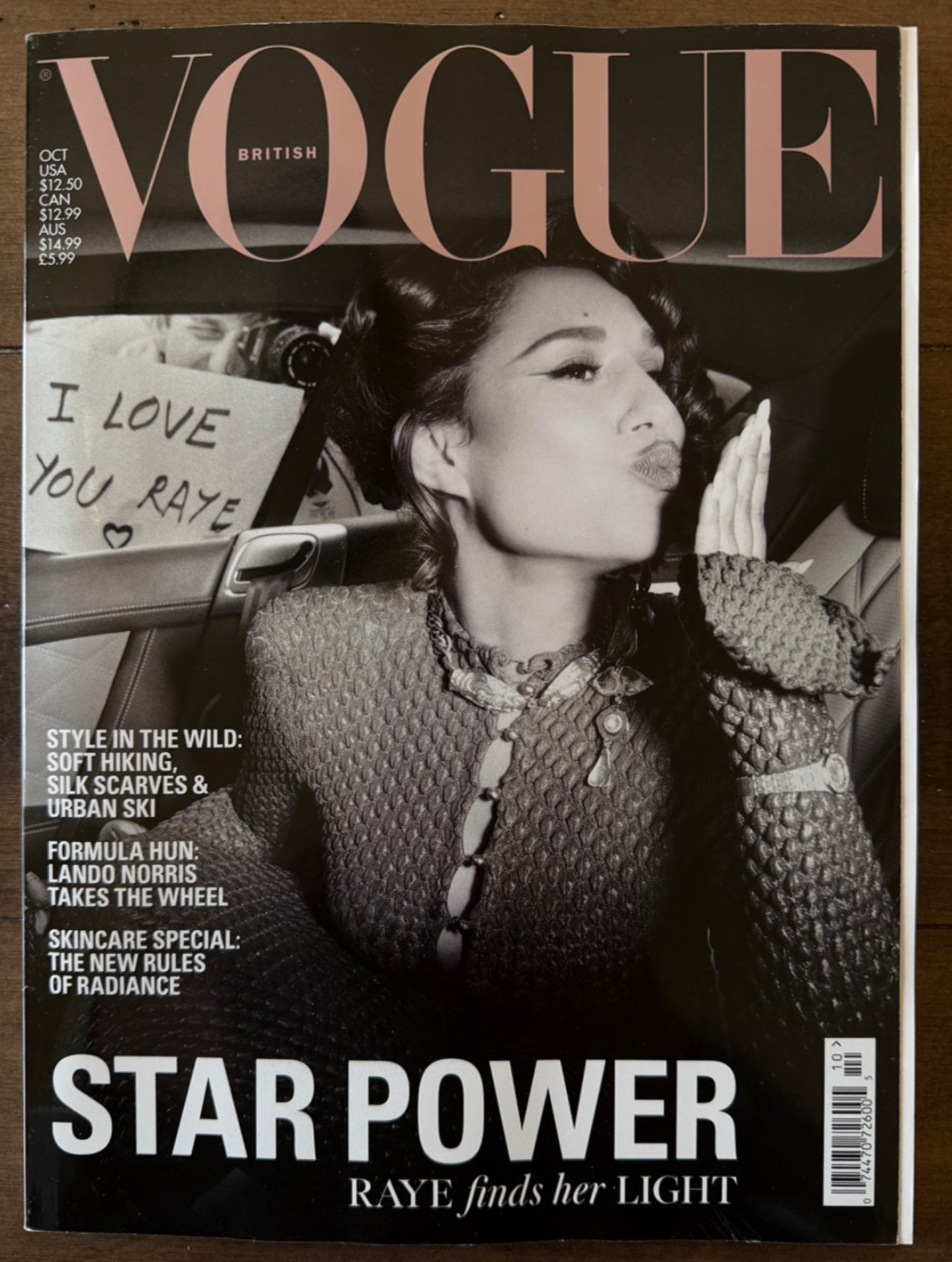 Vogue (British) Magazine October 2025 - RAYE