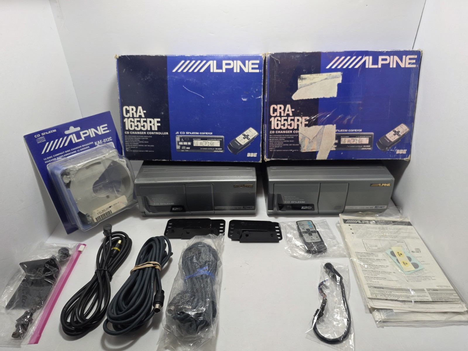 Lot Of Vintage Alpine Stereo Equipment For Cars See Pictures/ Description