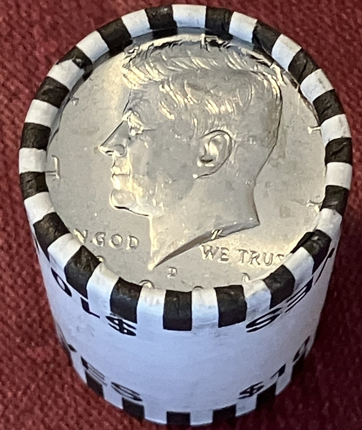Kennedy Half Dollar UNOPENED Bank Roll! 20 coins BANK SEALED-No Returns