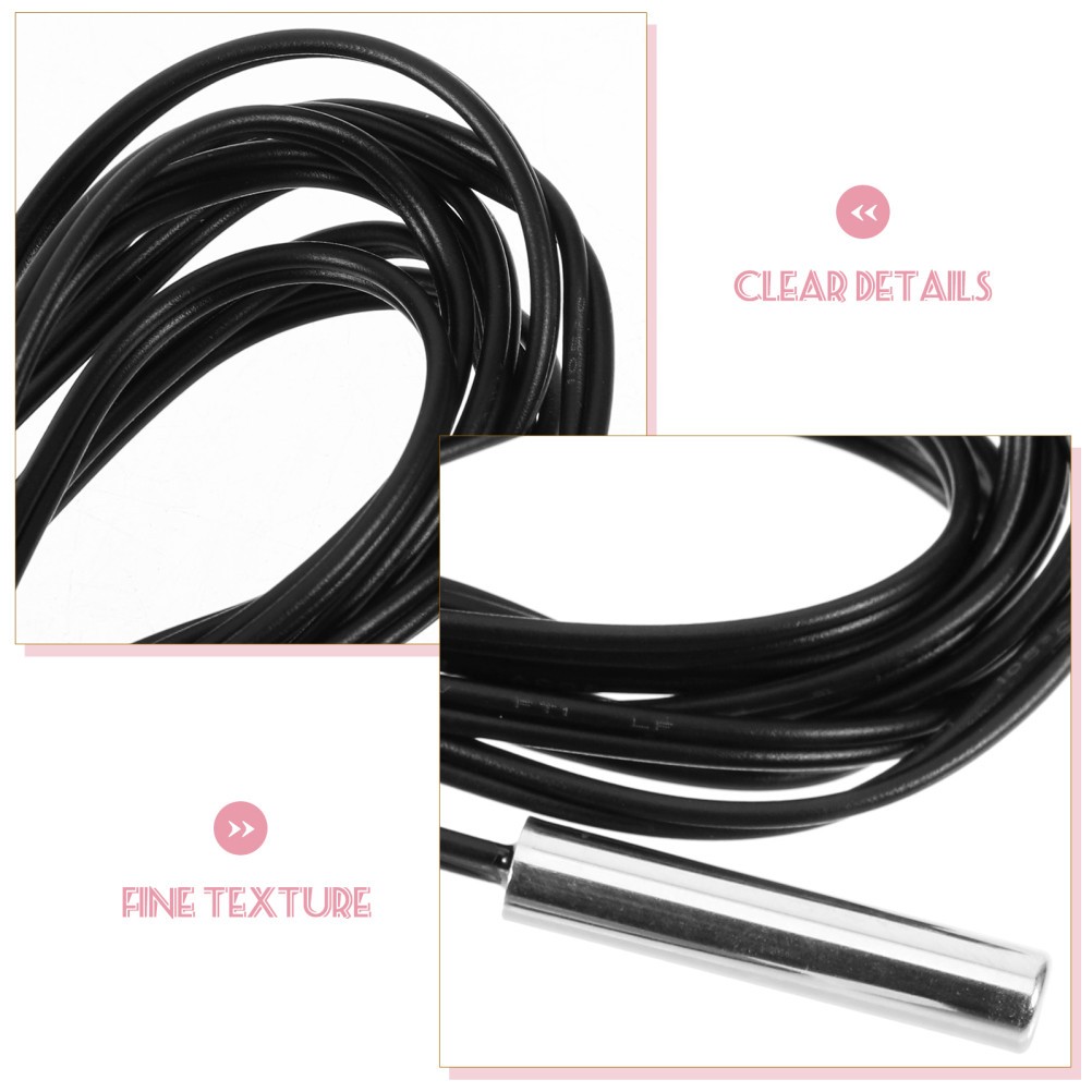 3Pcs Temp Sensor Replacement Probe Wire Black