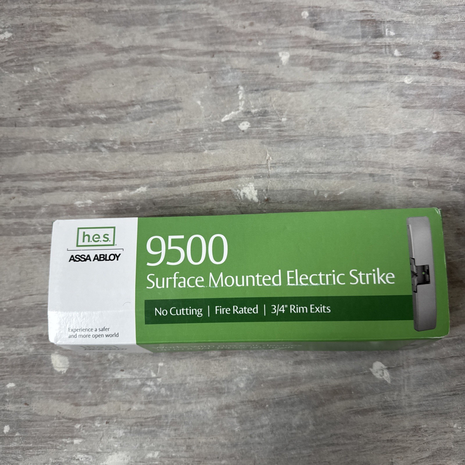 Assa Abloy HES 9500-630 Surface Mounted Electric Strike Satin Stainless