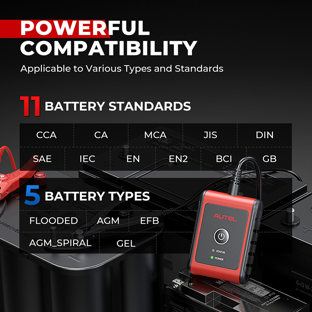 AUTEL MaxiBAS BT506 Auto Battery Electrical System Analysis Tool 100 - 2000 CCA