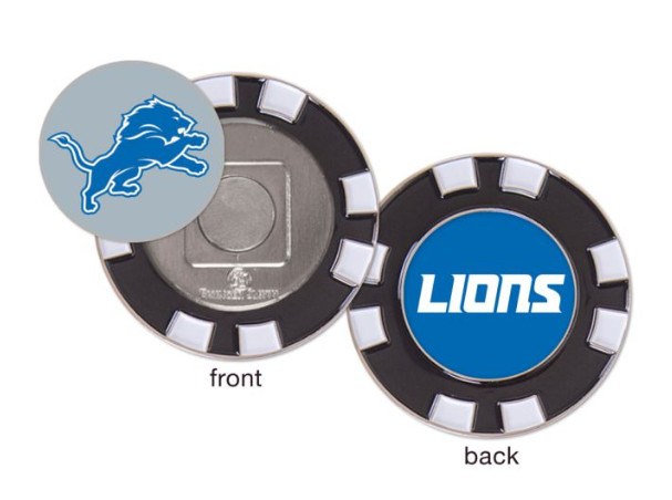 NFL Football Detroit Lions Golf Ball Poker Chip Magnetic Marker