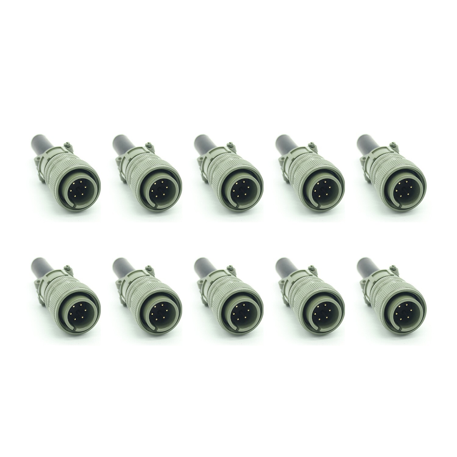 10 pcs MS3106A18-12P 6 pin Plug Connector MS3106A 18-12P MS 3106A 18 12P