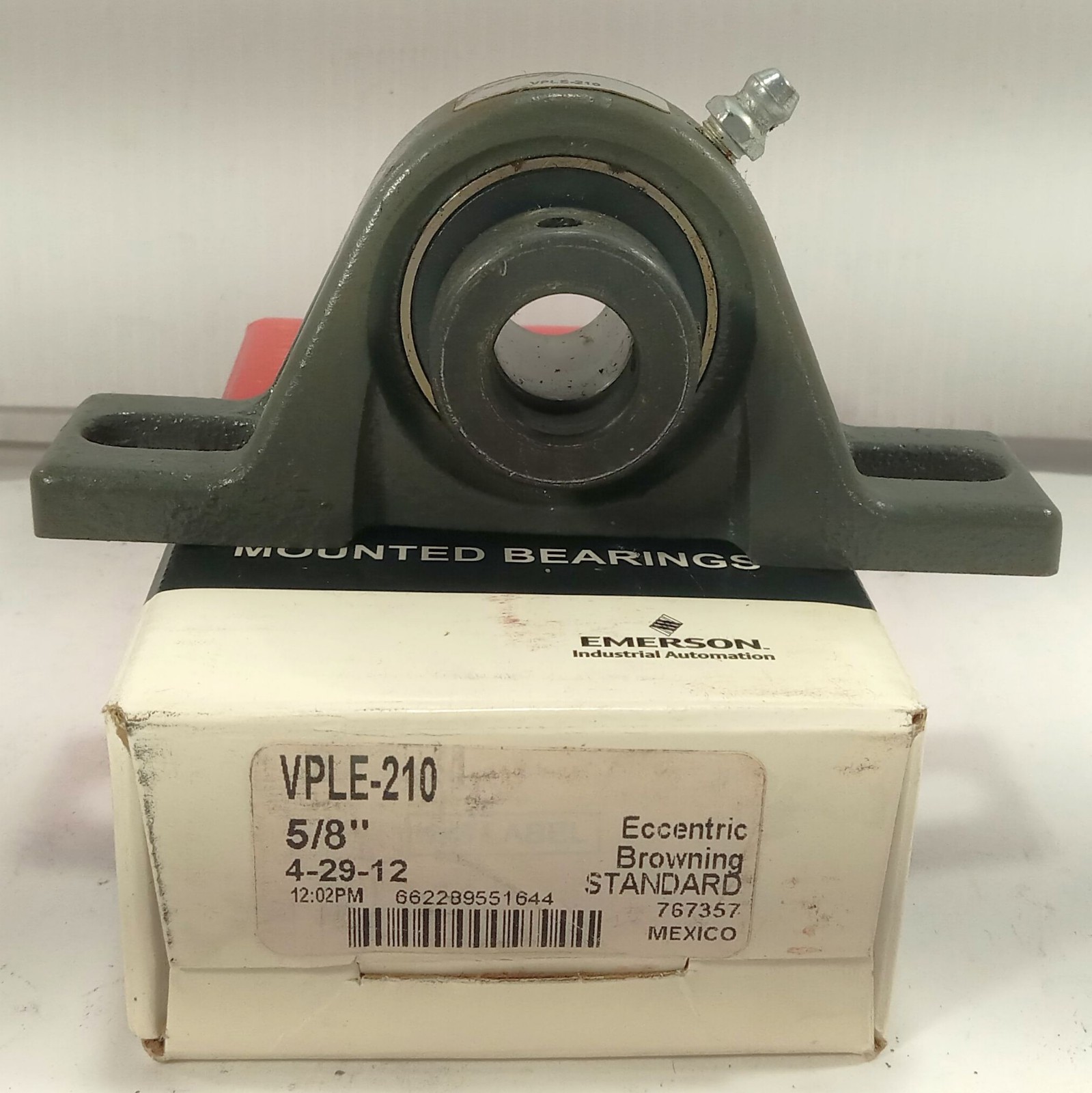 1 NEW BROWNING VPLE-210 2 BOLT BASE PILLOW BLOCK BEARING NIB/NNB **MAKE OFFER**