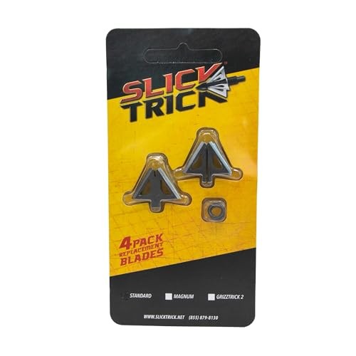 Slick Trick 4pk 1" Standard Extra Blades 100/125gr Broadheads (15STXBLS): NEW