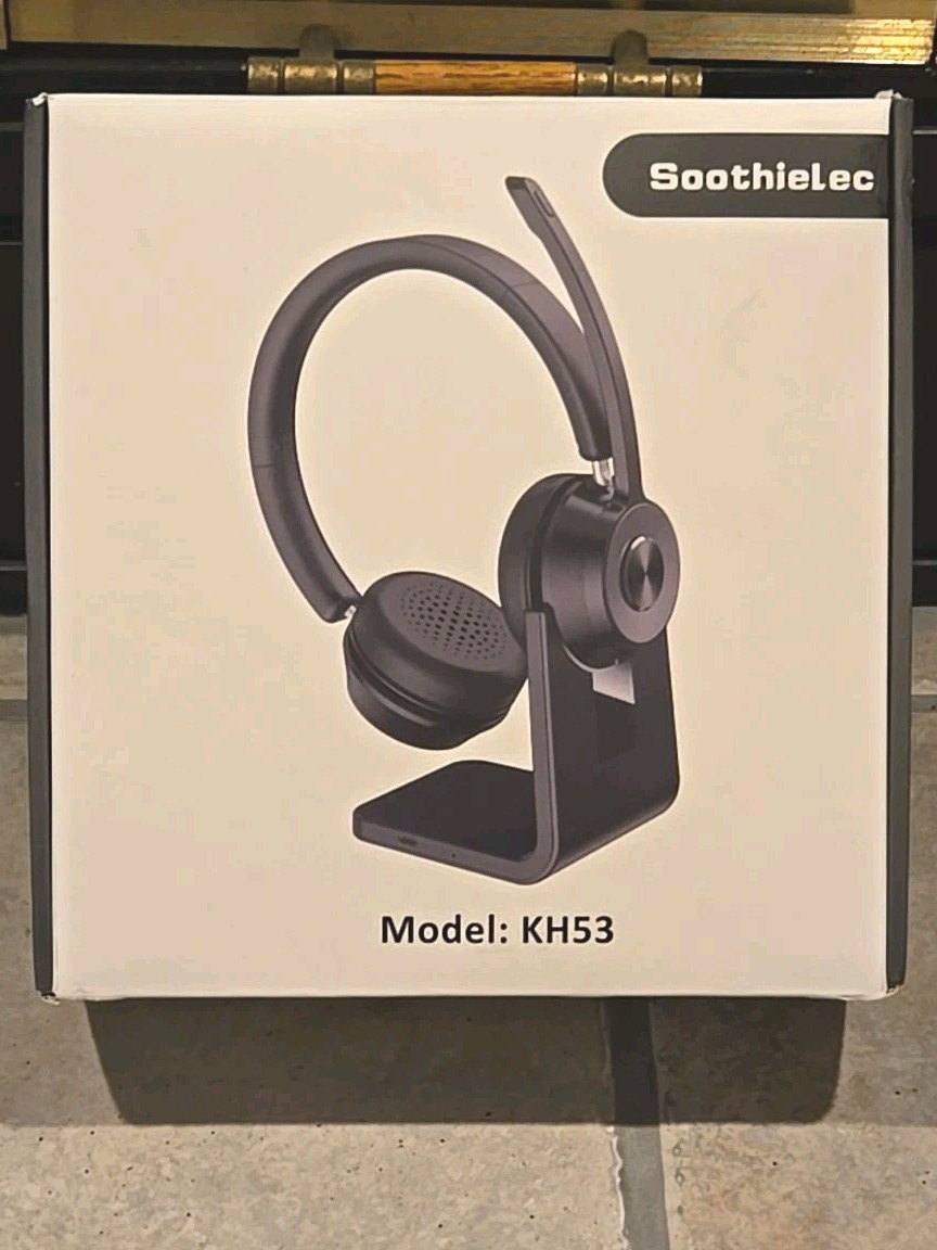 Soothielec KH53 Wireless Bluetooth Headset V5.1 with Noise Canceling Mic
