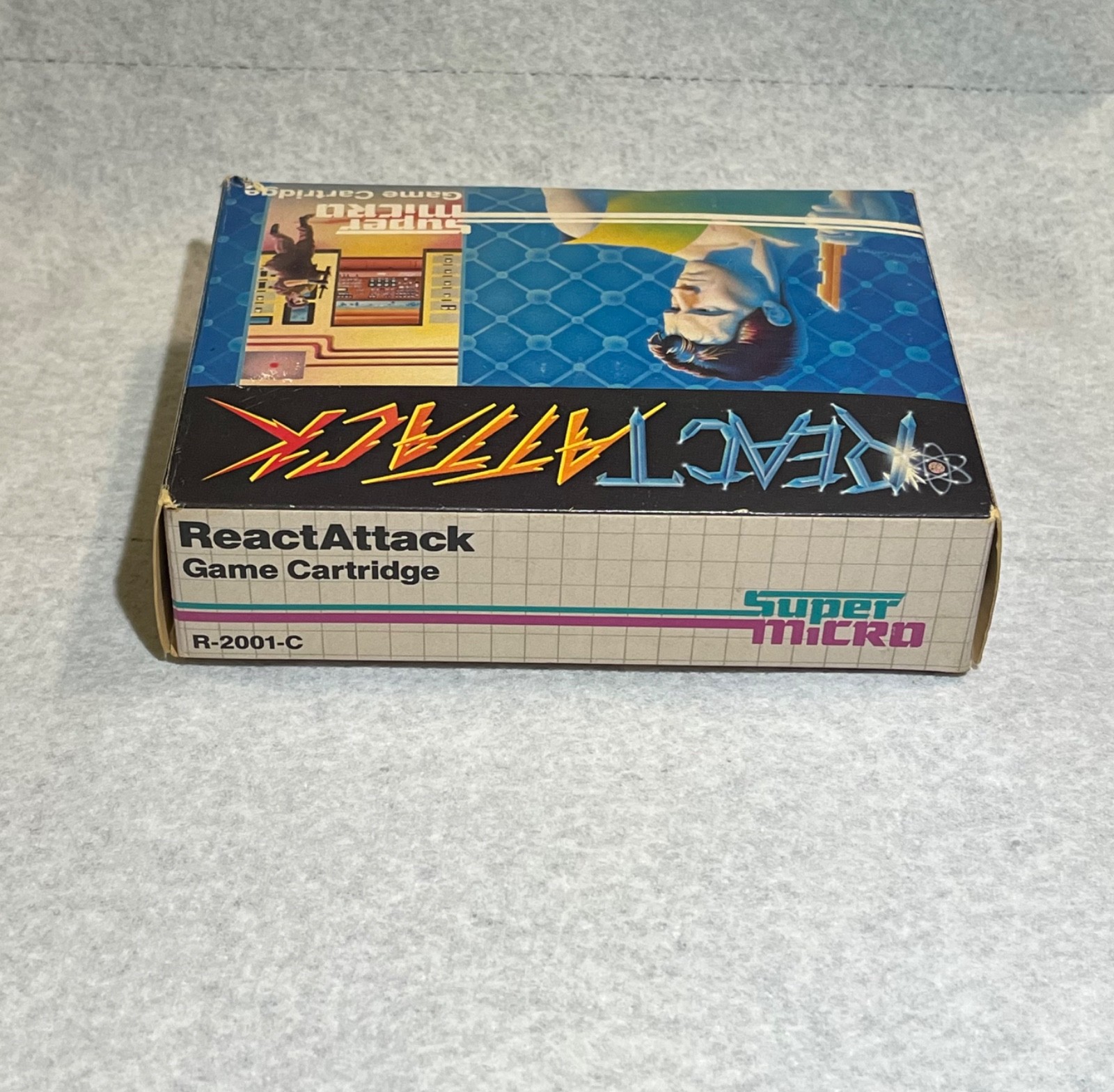 HTF 1983 Palmtex React Attack Home Computer Software Super Micro Cartridge Game