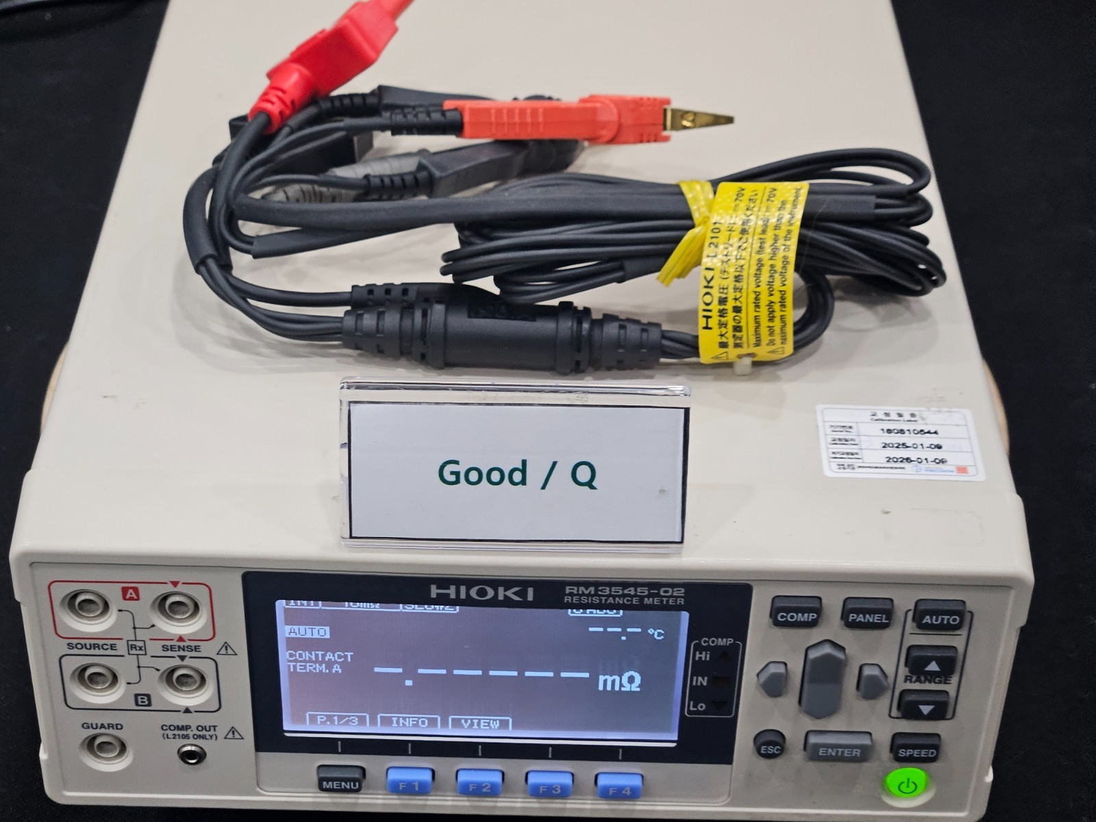 HIOKI RM3545-02 Resistance Meter (0544)_Q