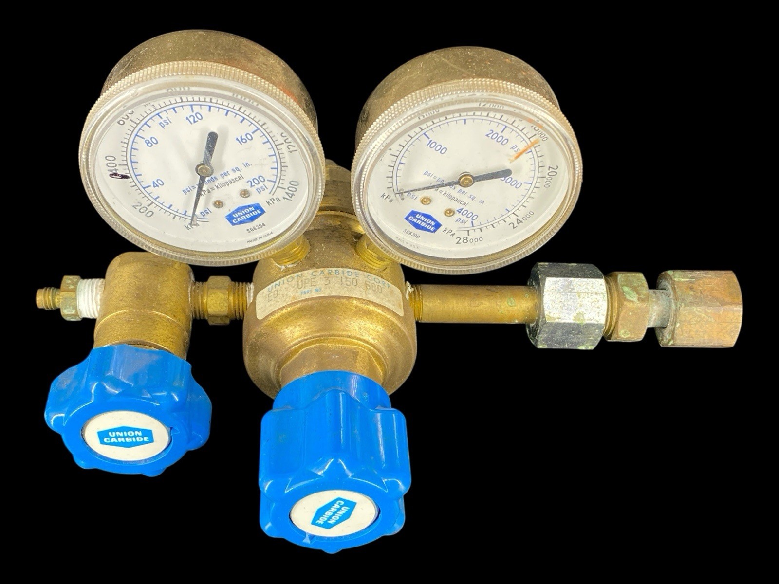 Union Carbide Compressed Gas Pressure Regulator UPE 3 150 580