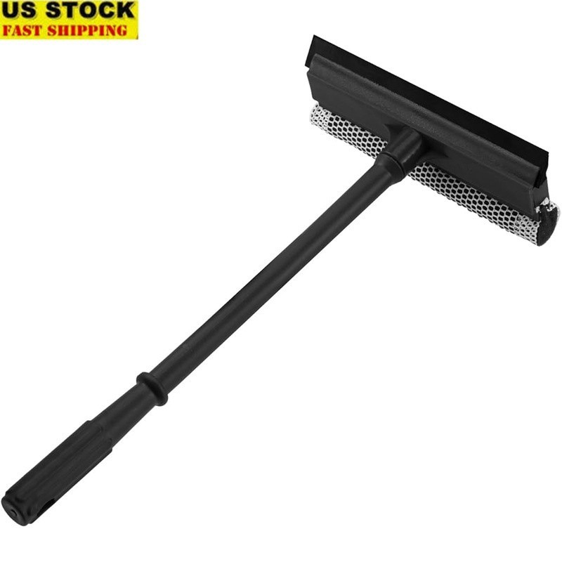 2 in 1 Window Squeegee Cleaner Soft Rubber Sponge Home Auto Glass Cleaning 15.9"