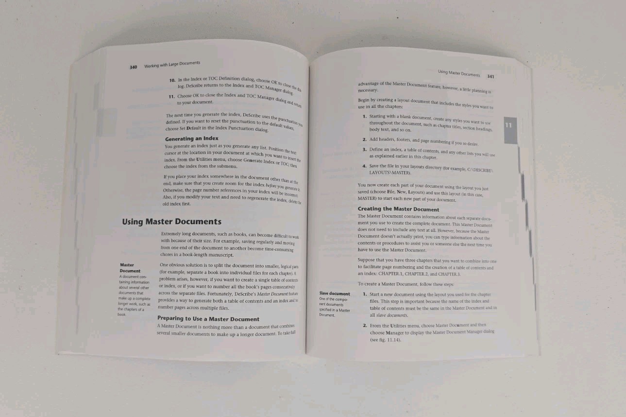 Describe Word Processor Version 5 User's Guide Vintage Softcover
