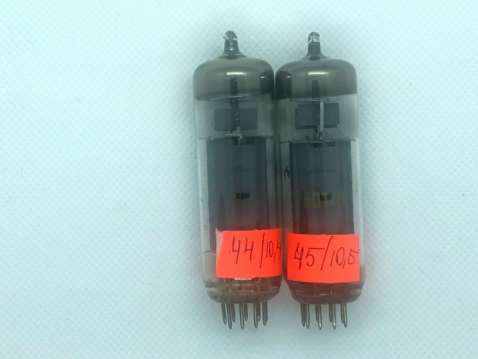 2x RARE RFT 6P14P (EL84, E84L, 6BQ5) OUTPUT PENTODE, MATCHED PAIR #2