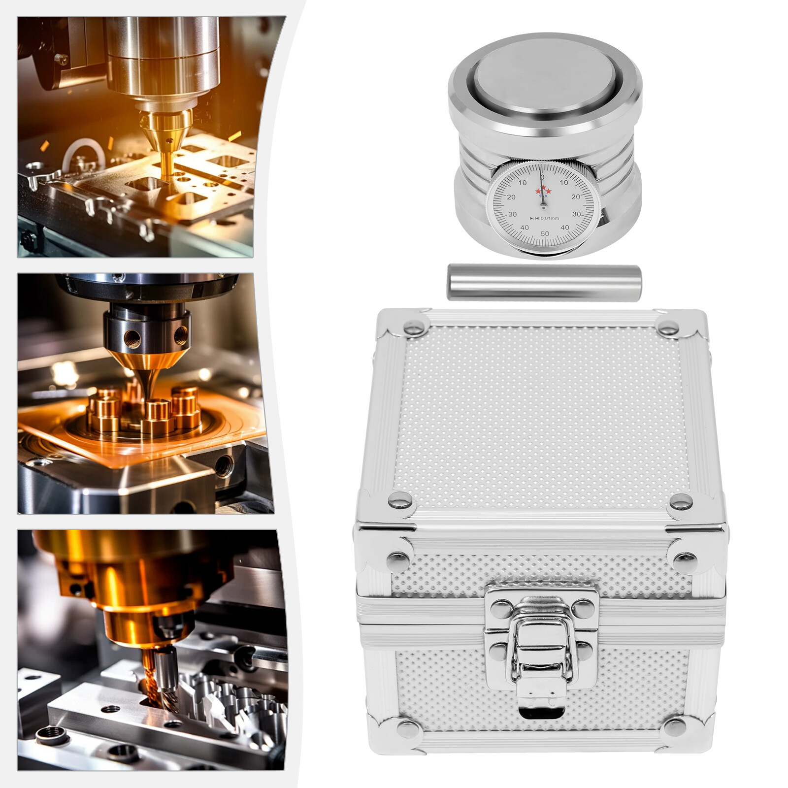 0.01mm Z Axis Zero Pre-Setter Tool Magnet Base Dial Setter CNC Machine