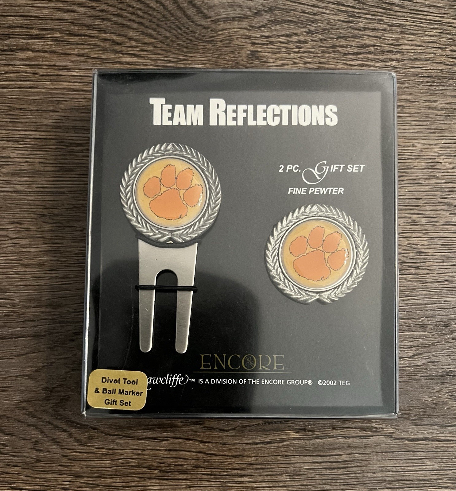 New Clemson Tigers Rawcliffe Pewter Golf Ball Marker & Divot Tool