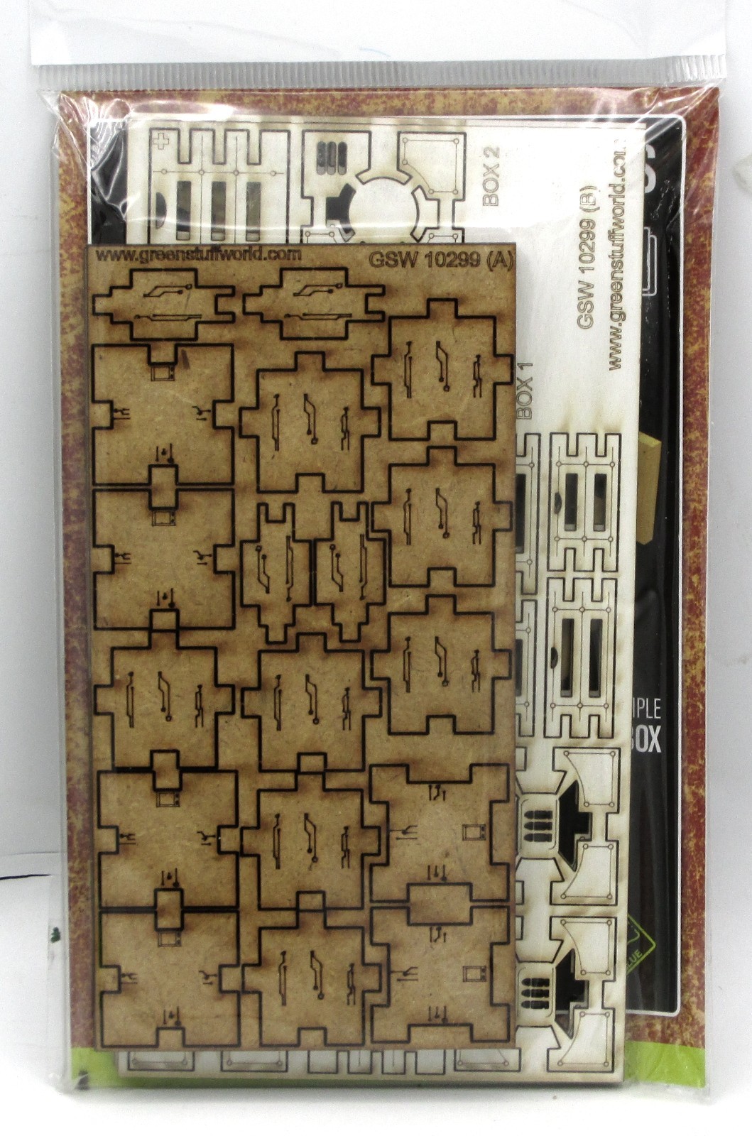 Green Stuff World  10299 Modern Box (MDF Boxes) Sci-Fi Crates Terrain Scenery