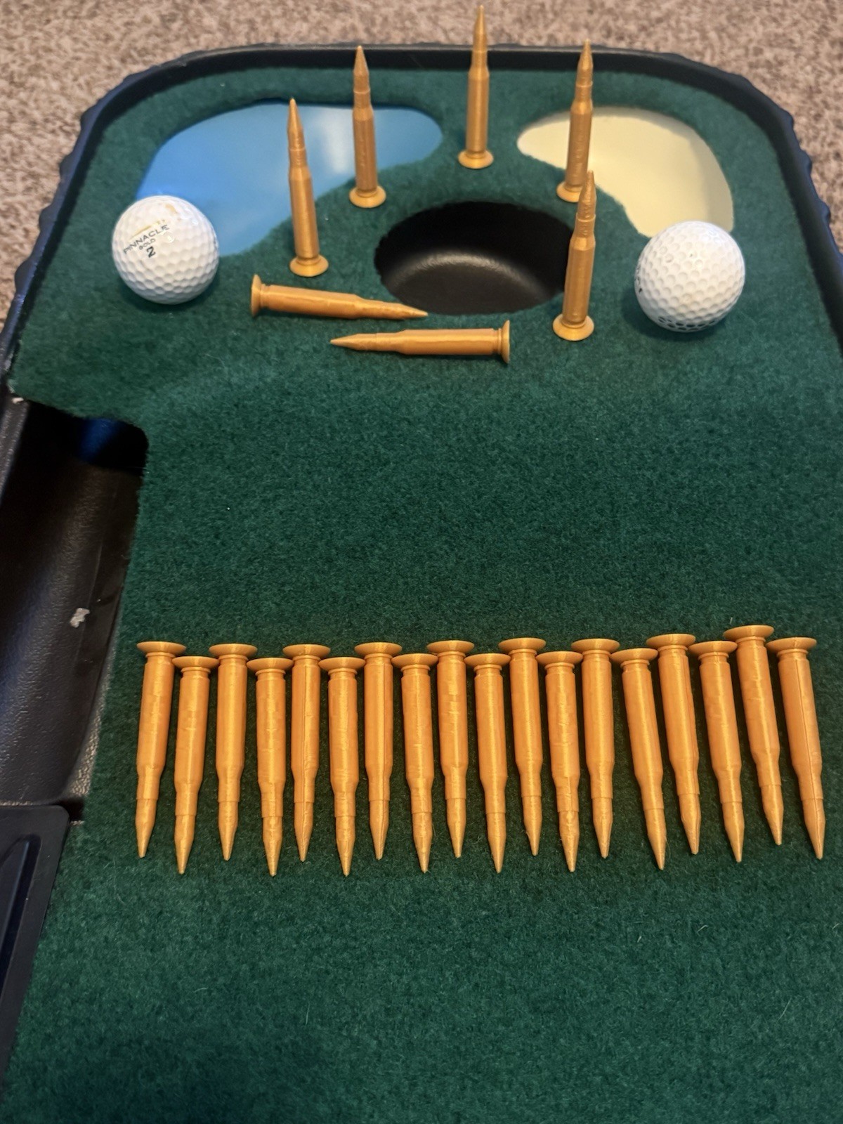 Golf Tee Bullet Tactical Novelty Golf Ball 25 Pack