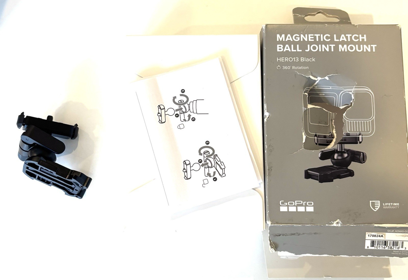 GoPro Magnetic Latch Ball Joint Mount for HERO13 Black Camera