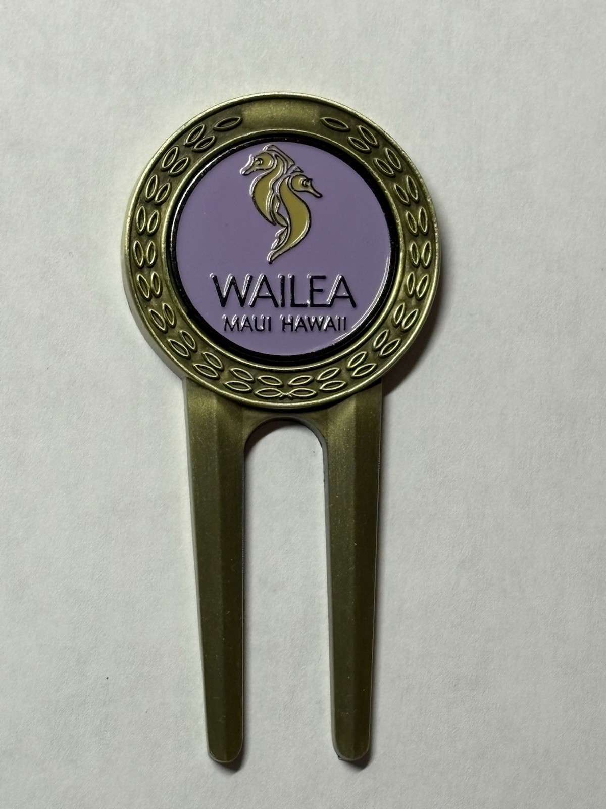 Wailea Golf Club Divot Tool & 1" Coin Golf Marker - Maui, Hawaii - A Beauty!