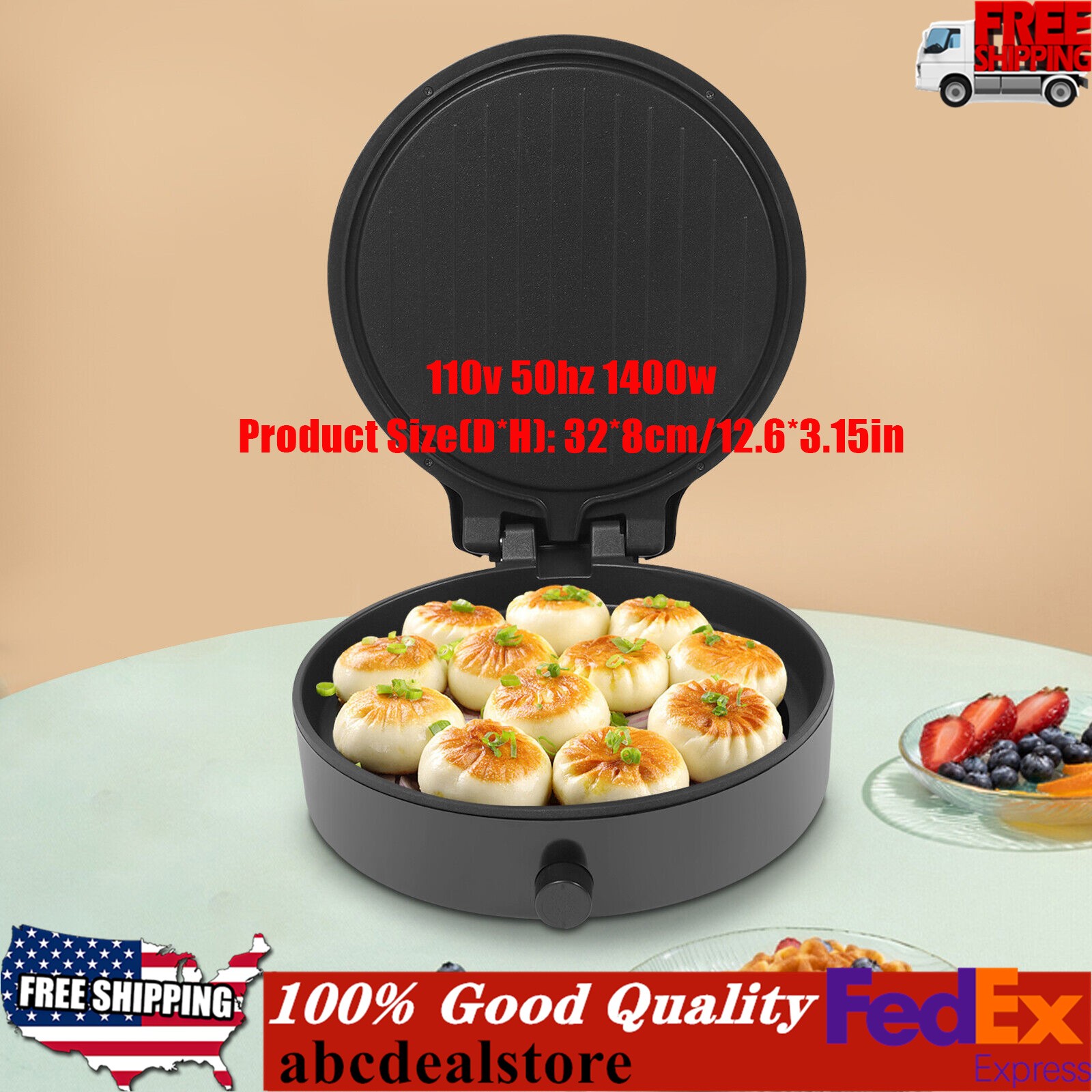 Electric Pancake Maker Pies Making Machine Food Cooking Tool for Home Kitchen
