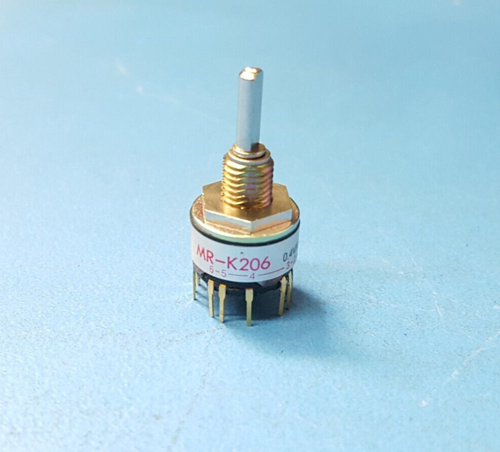 Rotary Switch , MRK206 , NKK Switch , 2 - 6 Position , 0.4VA , WITHOUT HARDWARE