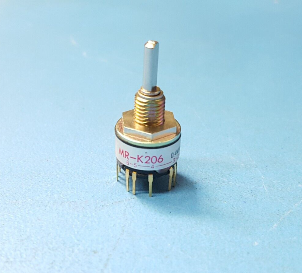 Rotary Switch , MRK206 , NKK Switch , 2 - 6 Position , 0.4VA , WITHOUT HARDWARE